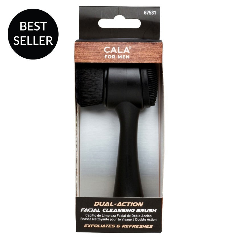 Cala Men's Dual Action Facial Cleansing Brush