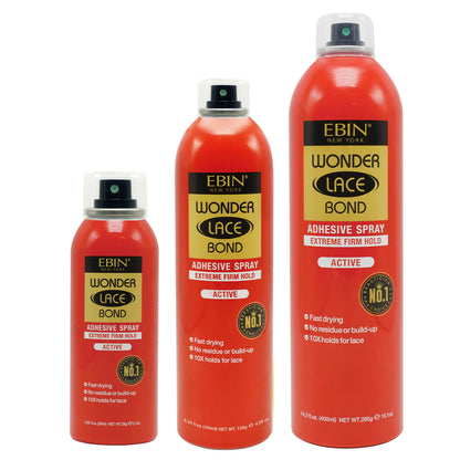 Wonder Lace Bond Wig Adhesive Spray - Extreme Firm Hold (14.2OZ - 420ML)