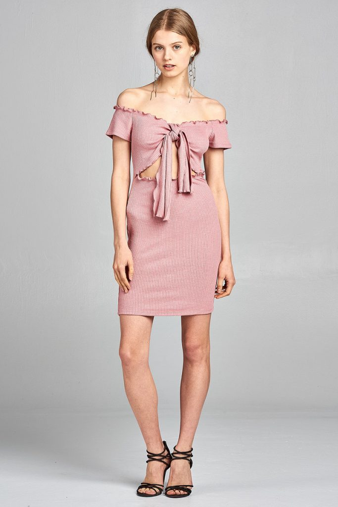 Say My Name Off Shoulder Dress