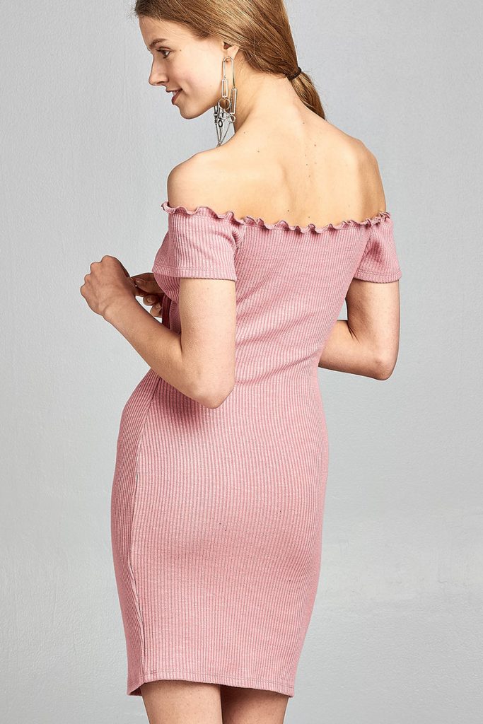 Say My Name Off Shoulder Dress