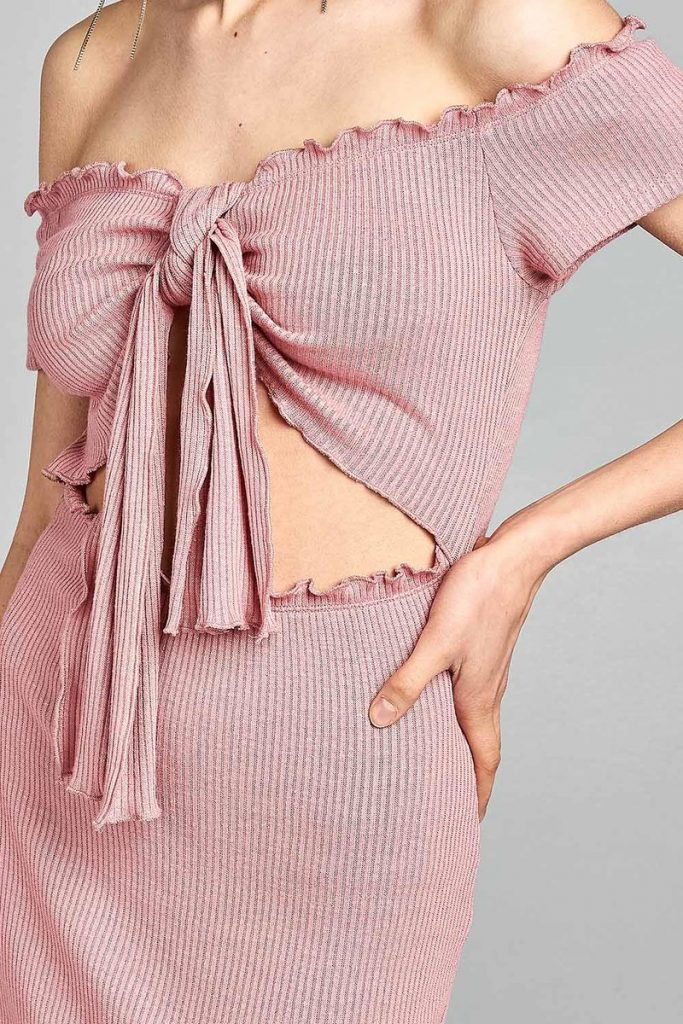 Say My Name Off Shoulder Dress