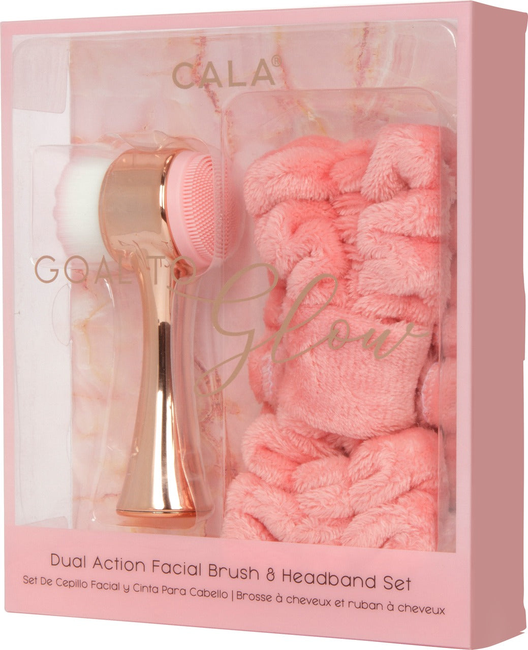 Cala Glow to Goal Dual Action Facial Brush & Headband Set
