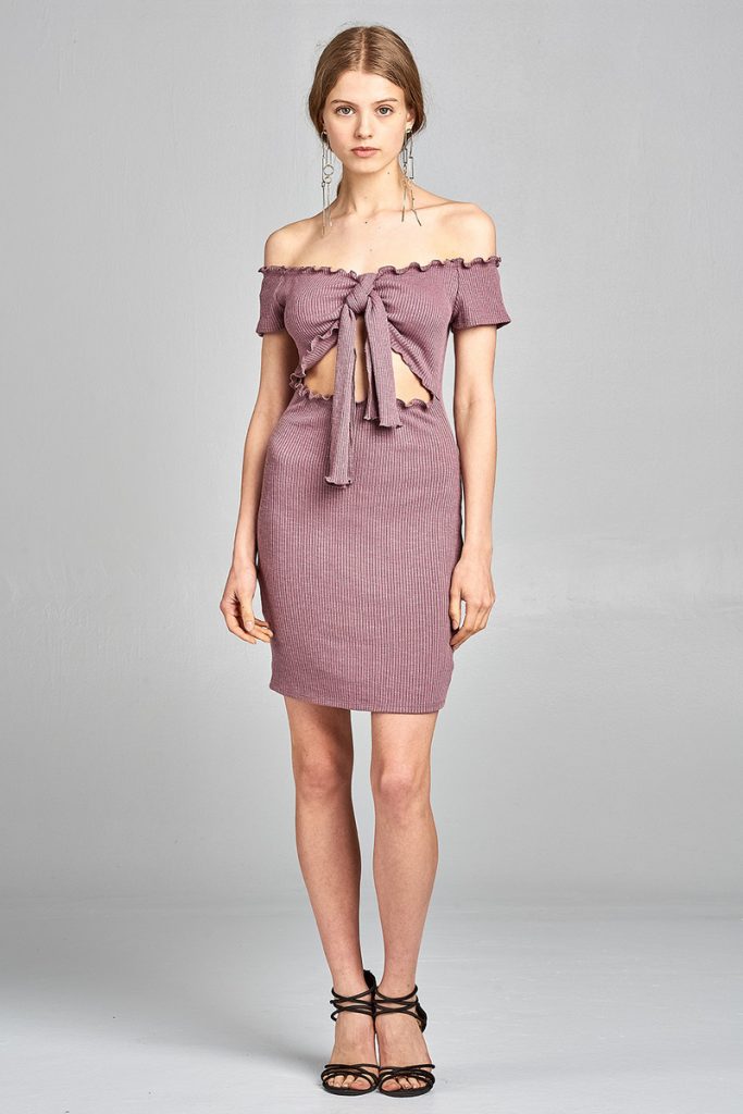 Say My Name Off Shoulder Dress