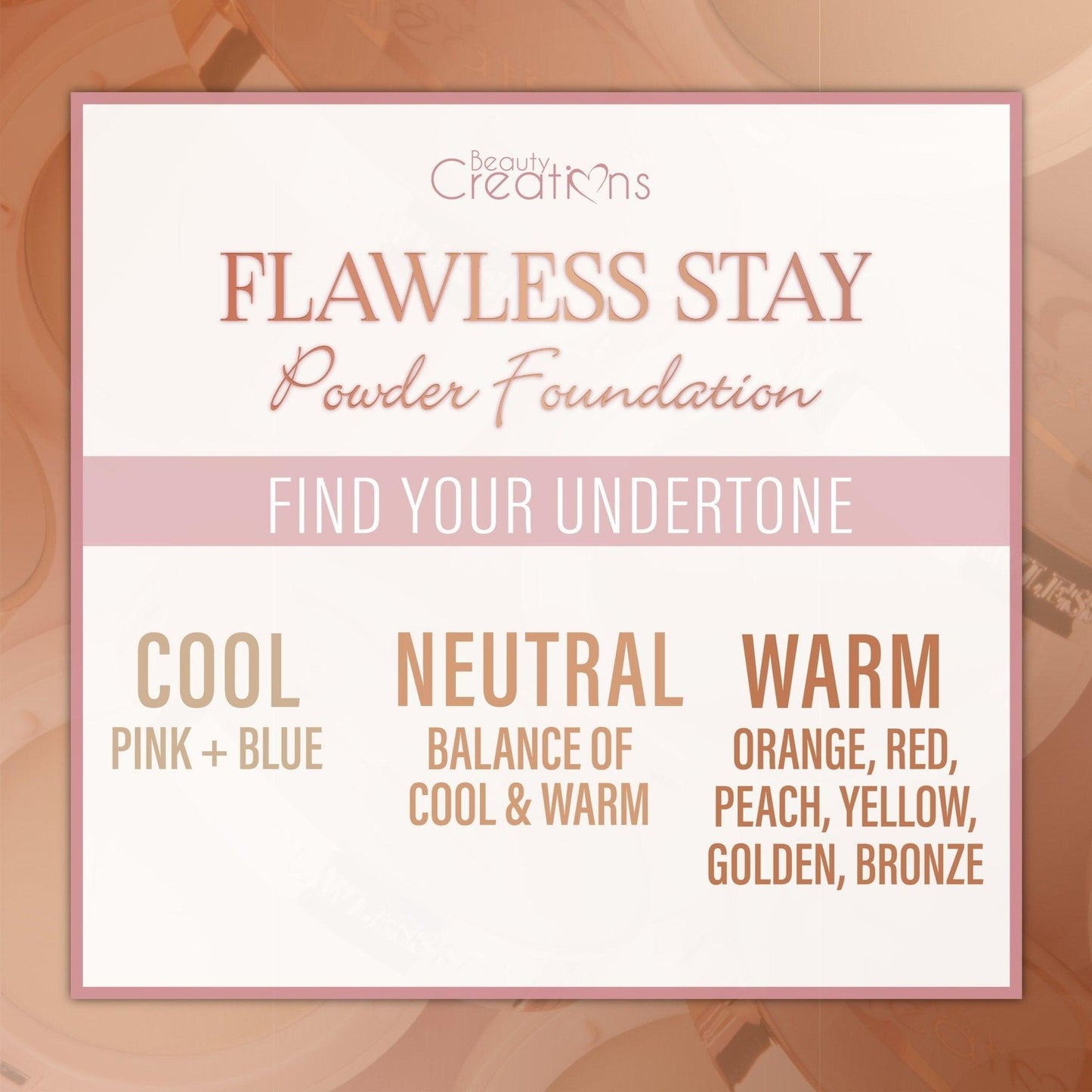 Beauty Creations Flawless Stay Powder Foundation