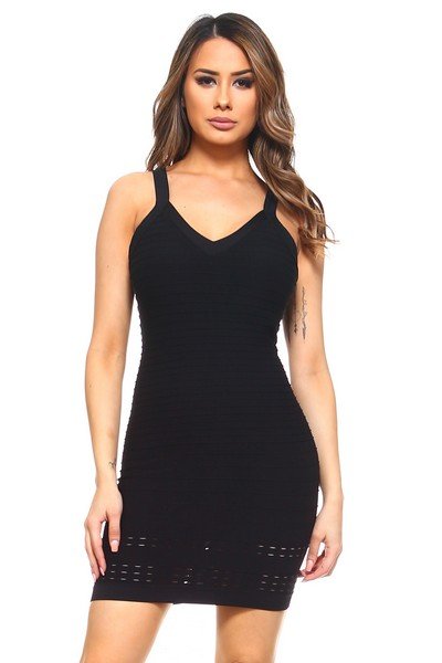 Seamless Textured Bodycon Dress