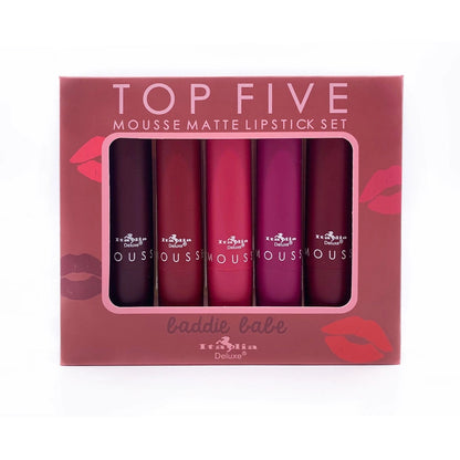 Italia Deluxe Top Five Mousse Matte Lipstick Set